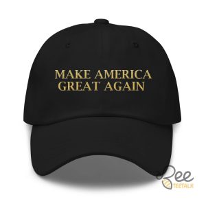 Gold Maga Hat Inspired By Donald Trump Michigan Rally Black With Gold Make America Great Again 2024 Embroidered Baseball Cap beeteetalk 3