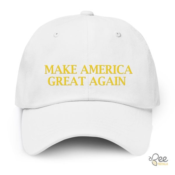 Gold Maga Hat Inspired By Donald Trump Michigan Rally Black With Gold Make America Great Again 2024 Embroidered Baseball Cap beeteetalk 7