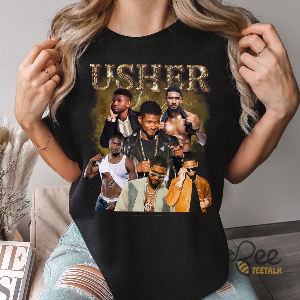 Usher Bootleg T Shirt Sweatshirt Hoodie 90S Vintage Rapper Graphic Tee