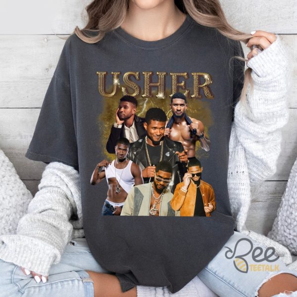 Usher Bootleg T Shirt Sweatshirt Hoodie 90S Vintage Rapper Graphic Tee beeteetalk 3