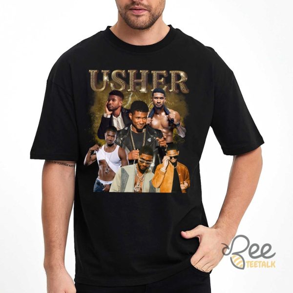 Usher Bootleg T Shirt Sweatshirt Hoodie 90S Vintage Rapper Graphic Tee beeteetalk 4