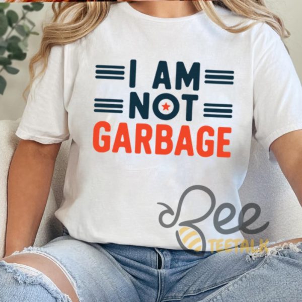 I Am Not Garbage Shirt Funny Donald Trump Supporters Graphic Tee beeteetalk 5