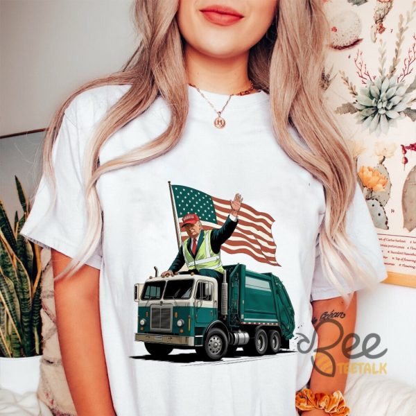 Trump Garbage Truck Shirt Donald Trump Maga Hat Shirt Politics Election 2024 Tee beeteetalk 3