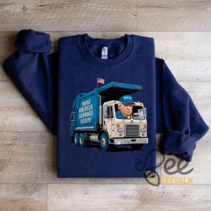 Trump Garbage Truck Funny Shirt Garbage Proud Trump Supporter Election 2024 T Shirt Maga Tee beeteetalk 3