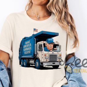 Trump Garbage Truck Funny Shirt Garbage Proud Trump Supporter Election 2024 T Shirt Maga Tee beeteetalk 4