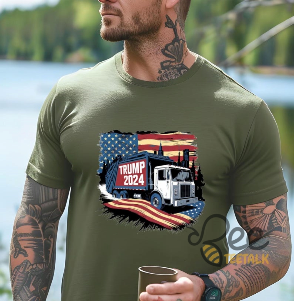 Donald Trump Garbage Truck Shirt Election 2024 Maga Shirt