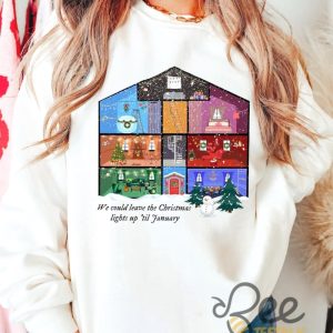 Lover Taylor Swift Christmas T Shirt Sweatshirt Hoodie Swifties Gift We Could Leave The Christmas Lights Up Eras Tour Tee beeteetalk 8