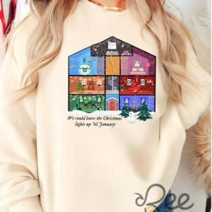 Lover Taylor Swift Christmas T Shirt Sweatshirt Hoodie Swifties Gift We Could Leave The Christmas Lights Up Eras Tour Tee beeteetalk 9