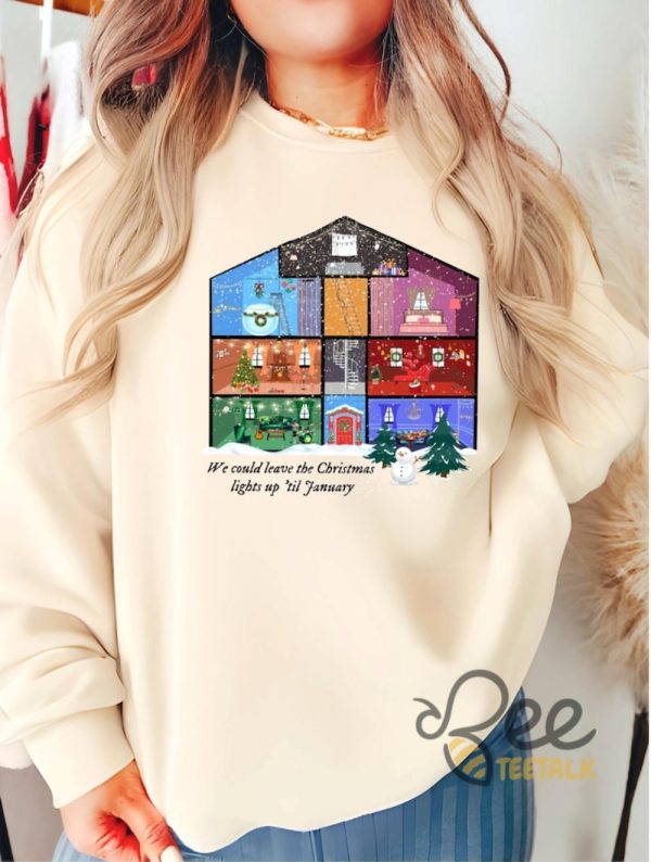 Lover Taylor Swift Christmas T Shirt Sweatshirt Hoodie Swifties Gift We Could Leave The Christmas Lights Up Eras Tour Tee beeteetalk 9