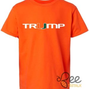 Miami Hurricanes Trump Shirt Funny Um Trump Shirt Choose T Shirt Sweatshirt Hoodie Color beeteetalk 3