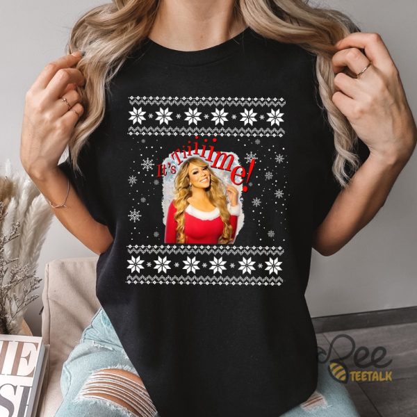 Mariah Carey Its Time 30Th Anniversary T Shirt Sweatshirt Hoodie Mariah Carey Christmas Sweater Graphic Tee beeteetalk 1