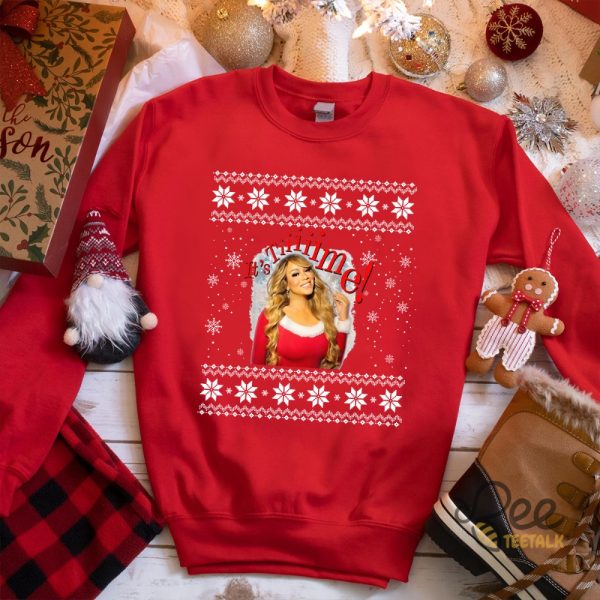 Mariah Carey Its Time 30Th Anniversary T Shirt Sweatshirt Hoodie Mariah Carey Christmas Sweater Graphic Tee beeteetalk 2