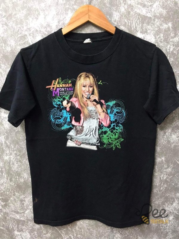 Hannah Montana Shirt Best Of Both World Tours 2024 Band Tee Vintage Reprinted beeteetalk 3