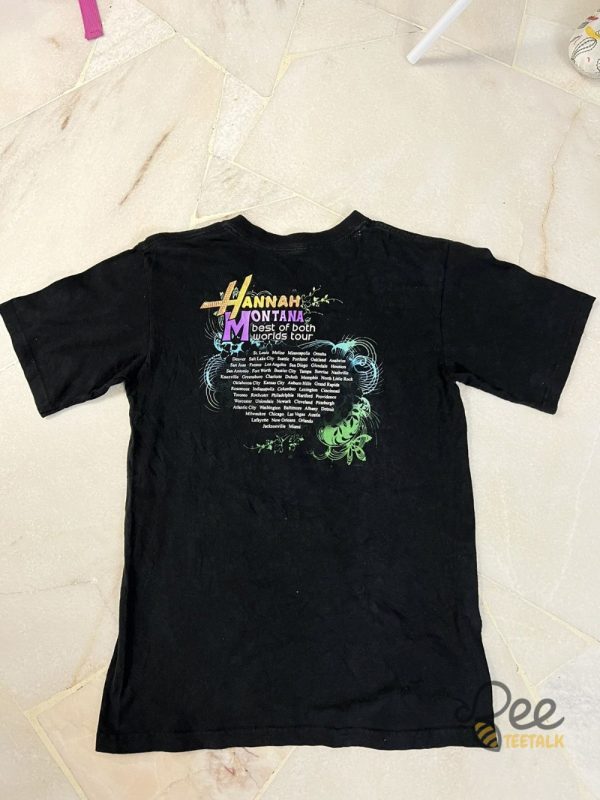 Hannah Montana Shirt Best Of Both World Tours 2024 Band Tee Vintage Reprinted beeteetalk 5