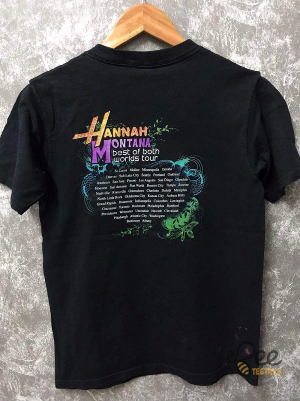 Hannah Montana Shirt Best Of Both World Tours 2024 Band Tee Vintage Reprinted beeteetalk 6