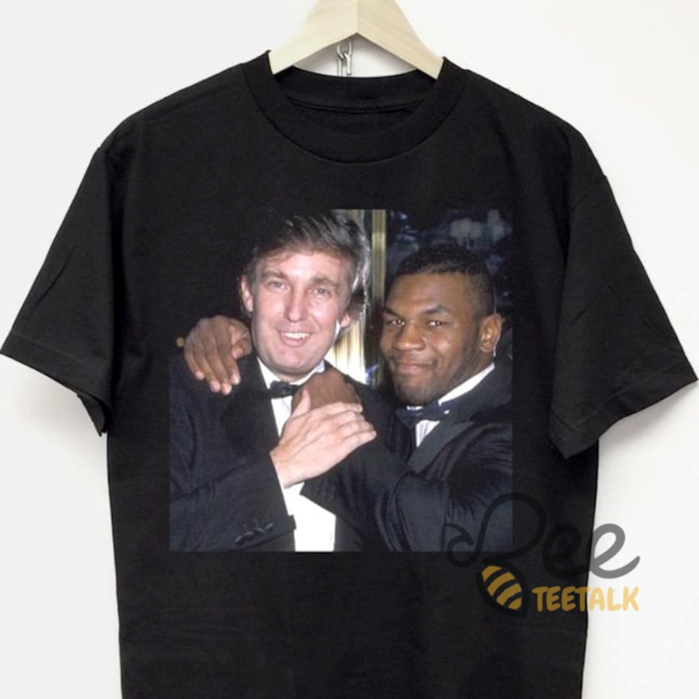 Donald Trump With Mike Tyson T Shirt Sweatshirt Hoodie Vintage Rap Tee