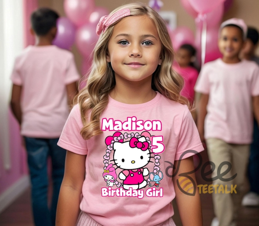 Hello Kitty Custom Birthday Shirt Personalized Birthday Party Sanrio Gift