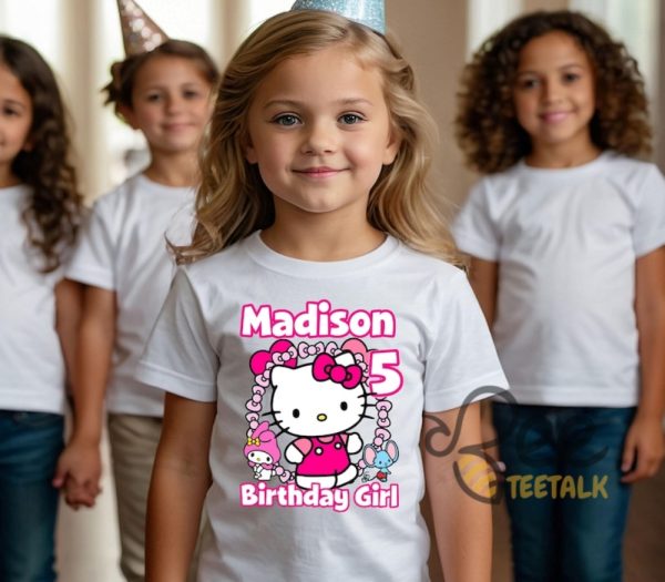 Hello Kitty Custom Birthday Shirt Personalized Birthday Party Sanrio Gift beeteetalk 3