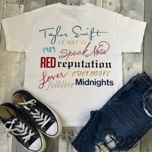 Beige Taylor Swift The Eras Tour Shirt Front And Back New beeteetalk 2