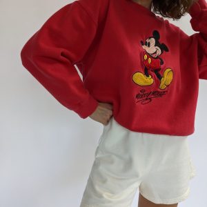 Vintage Disney Mickey Mouse Embroidered Sweatshirt T Shirt Hoodie beeteetalk 14