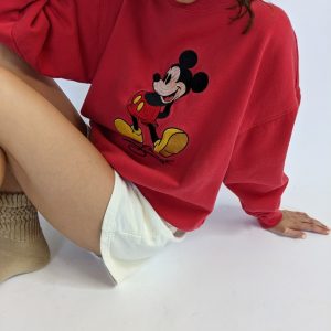 Vintage Disney Mickey Mouse Embroidered Sweatshirt T Shirt Hoodie beeteetalk 16