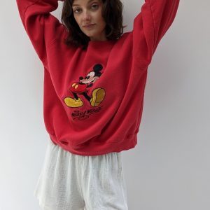 Vintage Disney Mickey Mouse Embroidered Sweatshirt T Shirt Hoodie beeteetalk 6