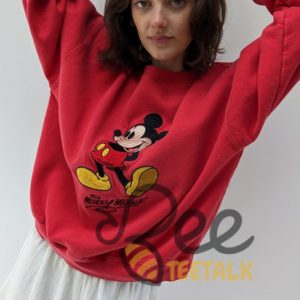 Vintage Disney Mickey Mouse Embroidered Sweatshirt T Shirt Hoodie beeteetalk 7