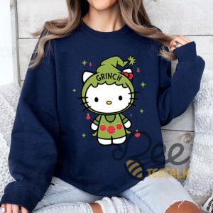 Kitty Green T Shirt Sweatshirt Hoodie Sanrio Hello Cat Christmas Graphic Tee beeteetalk 4