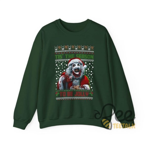 Terrifier Ugly Christmas Sweatshirt T Shirt Hoodie Xmas Season To Be Jolly Shirt Horror Movie Gift Art The Clown Tee beeteetalk 4