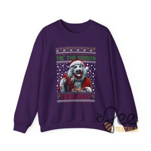 Terrifier Ugly Christmas Sweatshirt T Shirt Hoodie Xmas Season To Be Jolly Shirt Horror Movie Gift Art The Clown Tee beeteetalk 5