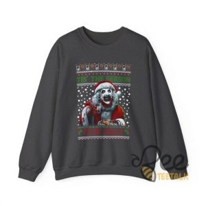 Terrifier Ugly Christmas Sweatshirt T Shirt Hoodie Xmas Season To Be Jolly Shirt Horror Movie Gift Art The Clown Tee beeteetalk 6