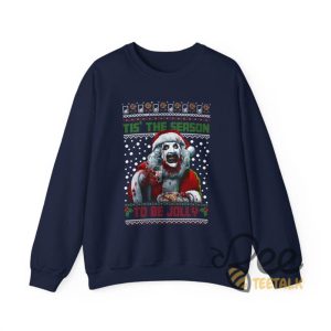 Terrifier Ugly Christmas Sweatshirt T Shirt Hoodie Xmas Season To Be Jolly Shirt Horror Movie Gift Art The Clown Tee beeteetalk 9