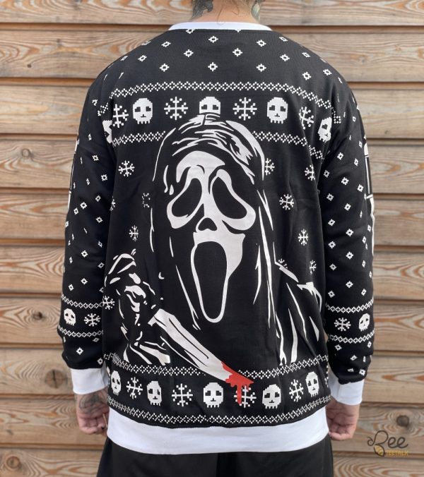 Scream Ghostface Christmas Sweater beeteetalk 2