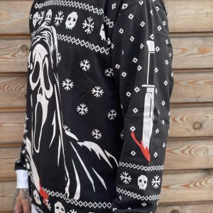 Scream Ghostface Christmas Sweater beeteetalk 3