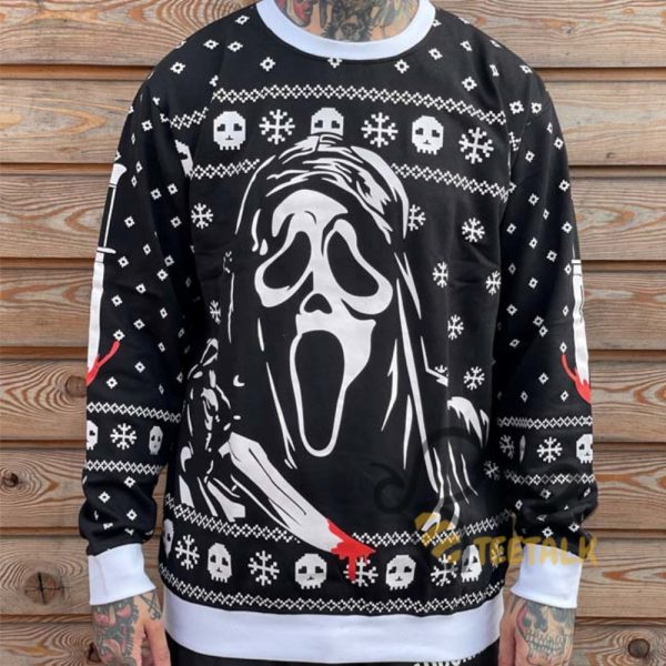 Scream Ghostface Christmas Sweater beeteetalk 4