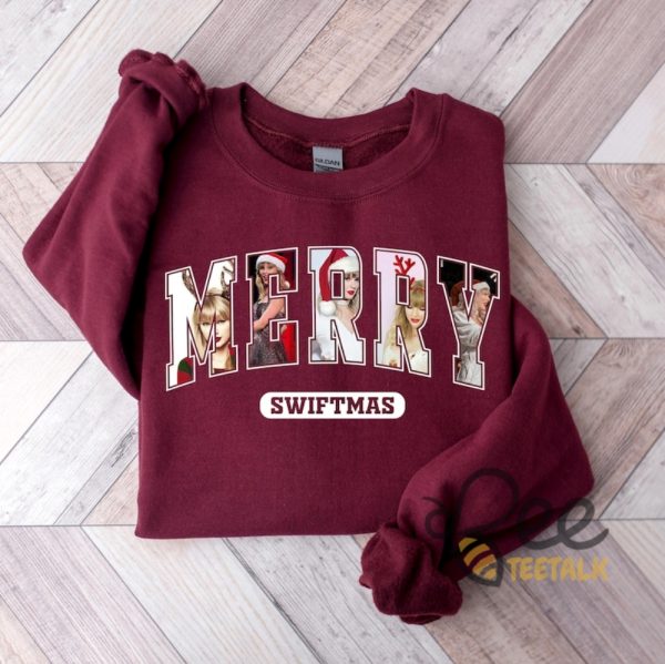 Merry Swiftmas T Shirt Sweatshirt Hoodie Merry Christmas Gift For Taylor Lovers beeteetalk 1