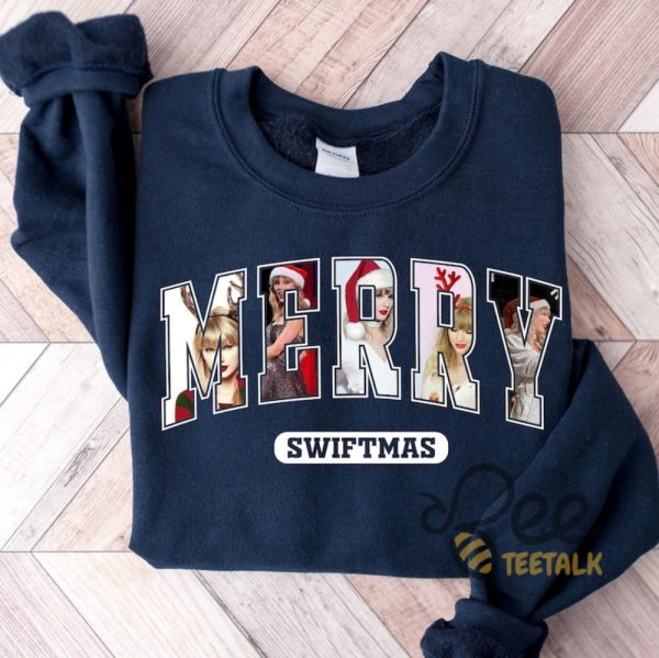 Merry Swiftmas T Shirt Sweatshirt Hoodie Merry Christmas Gift For Taylor Lovers beeteetalk 5