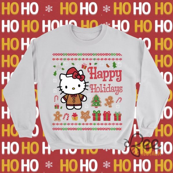 Hello Kitty Happy Holidays T Shirt Sweatshirt Hoodie beeteetalk 1