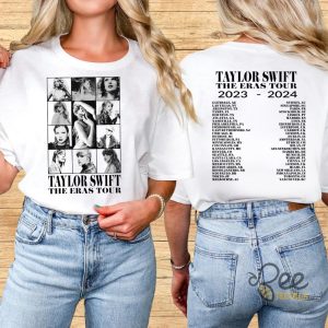 Swifties The Eras Tour 2023 2024 T Shirt Sweatshirt Hoodie Taylor Swift Graphic Tee Black And White beeteetalk 2