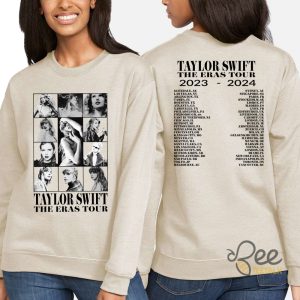 Swifties The Eras Tour 2023 2024 T Shirt Sweatshirt Hoodie Taylor Swift Graphic Tee Black And White beeteetalk 5