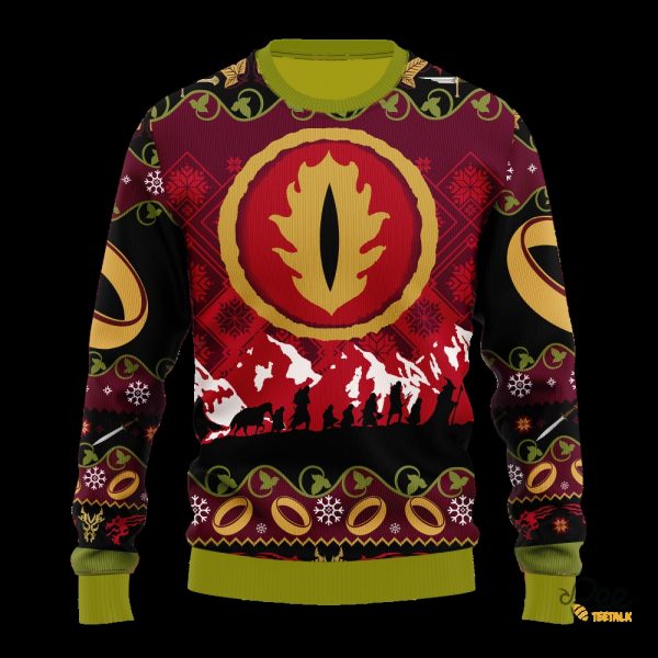 Eye Of Sauron Lotr Ugly Christmas Sweater beeteetalk 1