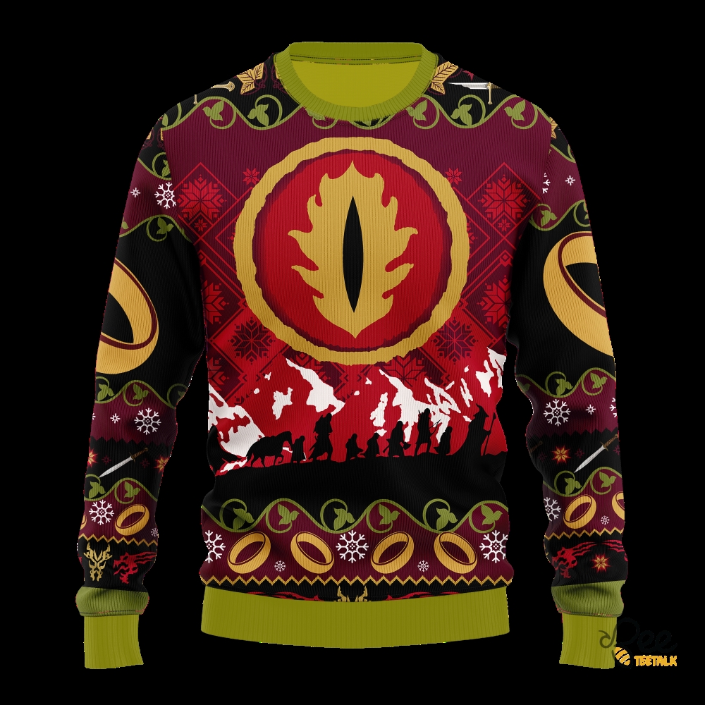 Eye Of Sauron Lotr Ugly Christmas Sweater