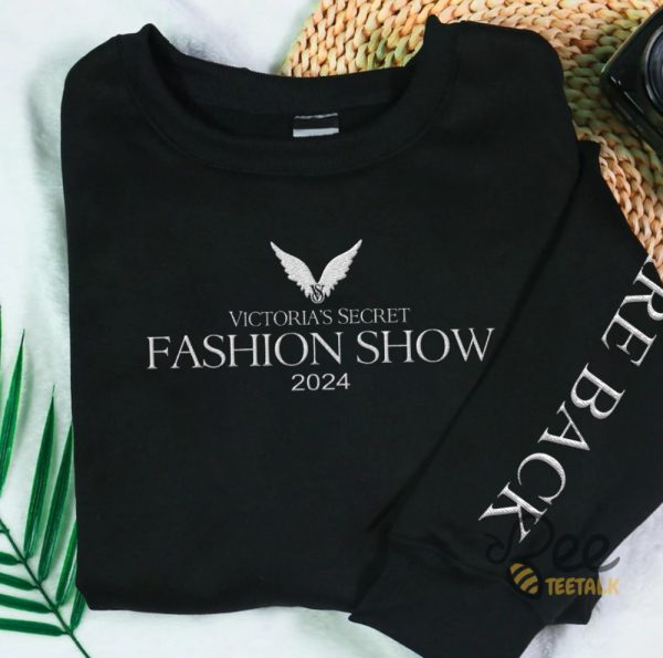 Victorias Secret Fashion Show 2024 Embroidered T Shirt Sweatshirt Hoodie We Are Back beeteetalk 1