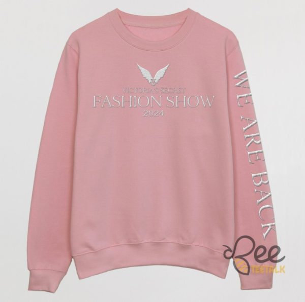 Victorias Secret Fashion Show 2024 Embroidered T Shirt Sweatshirt Hoodie We Are Back beeteetalk 5