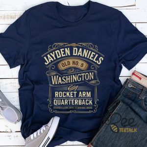 Washington Commanders Jayden Daniels Shirt Rocket Arm Quarterback Football Graphic Tee Jack Daniels Funny Shirt beeteetalk 3