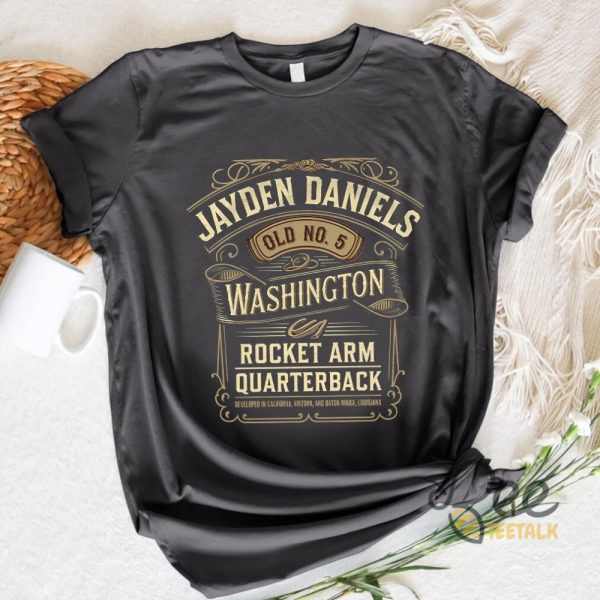 Washington Commanders Jayden Daniels Shirt Rocket Arm Quarterback Football Graphic Tee Jack Daniels Funny Shirt beeteetalk 4