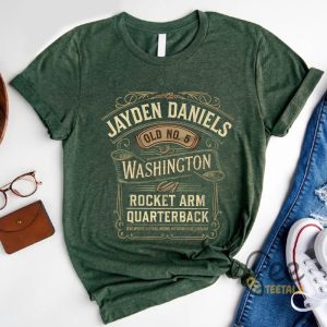 Washington Commanders Jayden Daniels Shirt Rocket Arm Quarterback Football Graphic Tee Jack Daniels Funny Shirt beeteetalk 5