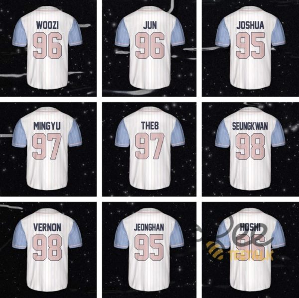 Custom Seventeen Members Baseball Jersey Shirt Kpop Trending 17 Right Here Tour Shirt Gift For Carat Sale beeteetalk 1