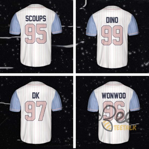 Custom Seventeen Members Baseball Jersey Shirt Kpop Trending 17 Right Here Tour Shirt Gift For Carat Sale beeteetalk 2