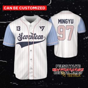 Custom Seventeen Members Baseball Jersey Shirt Kpop Trending 17 Right Here Tour Shirt Gift For Carat Sale beeteetalk 3